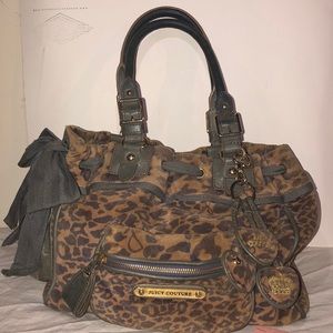 Juicy Couture leopard print purse.
